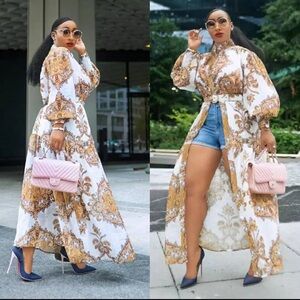 Elegant Paisley Maxi Dress